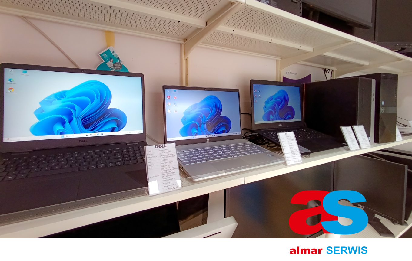 Laptopy poleasingowe Dell i HP – Almar Serwis Rybnik